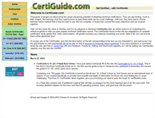 Tablet Screenshot of certiguide.com